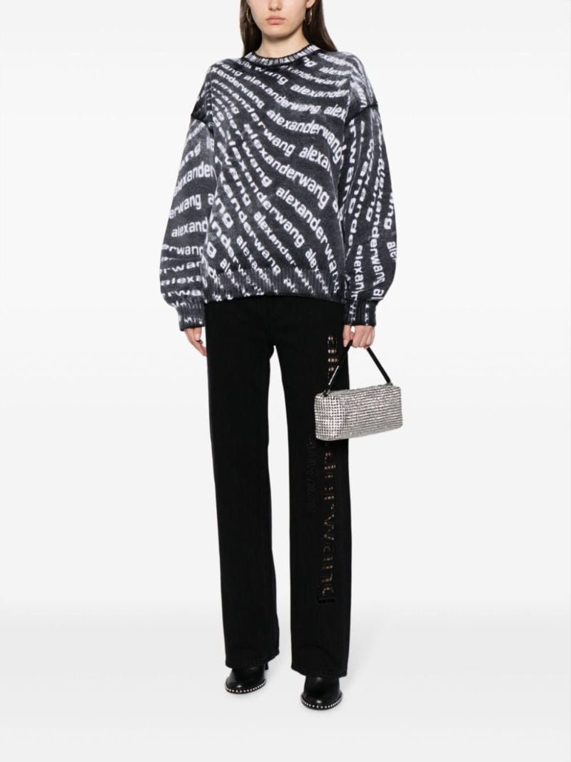 Black Heiress Flex Crystal-embellished Handbag