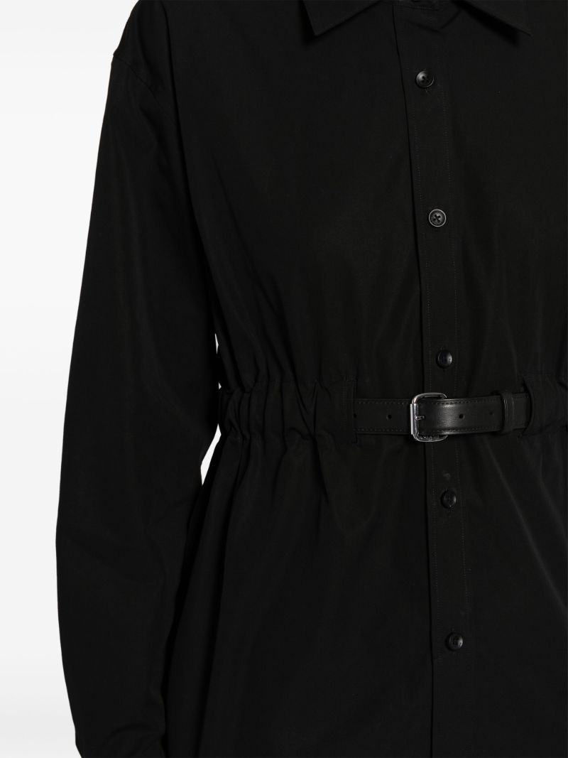 Black Belted Cotton Shirt