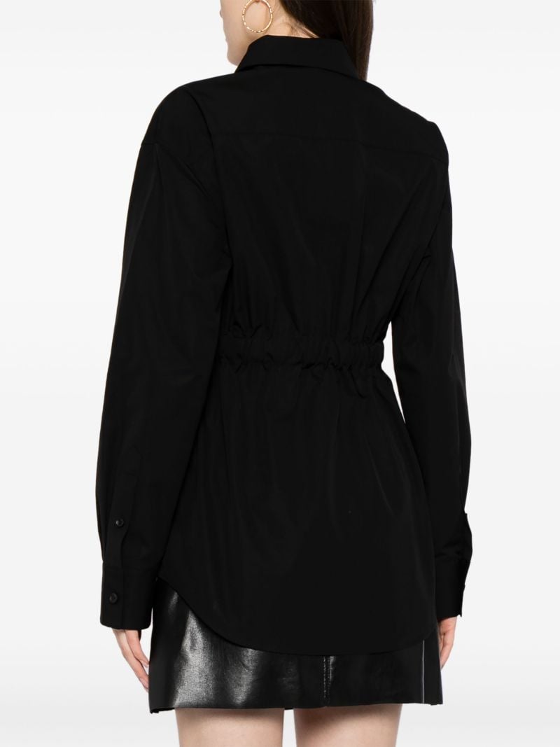 Black Belted Cotton Shirt