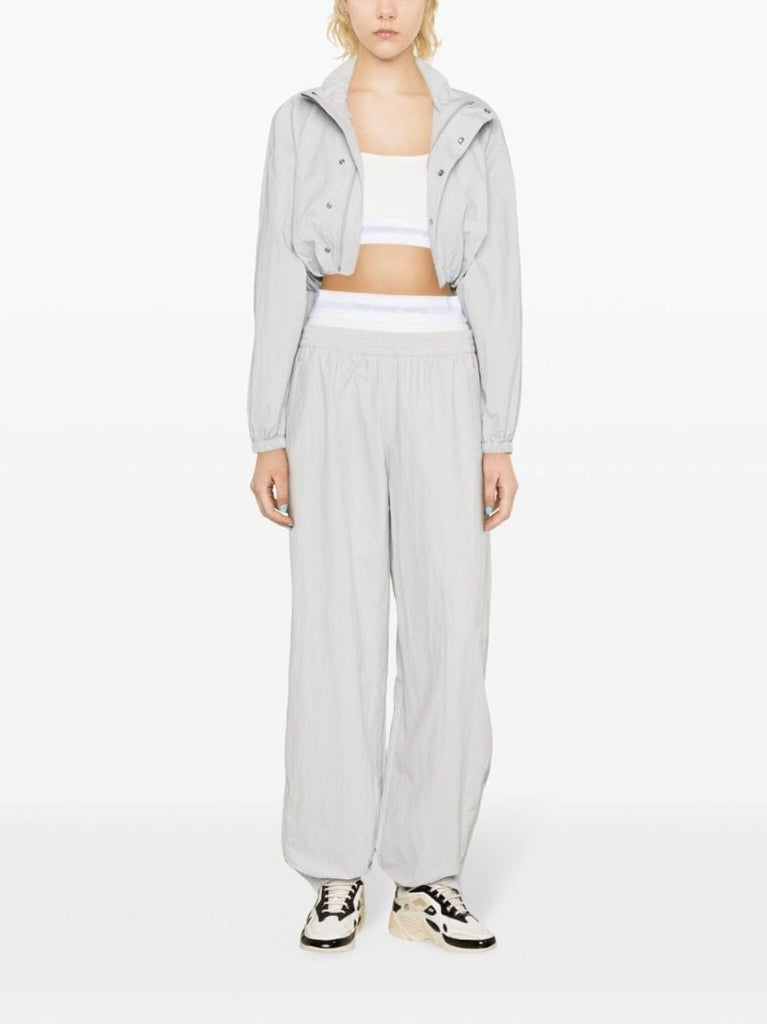 Grey Removable-top Cropped Jacket