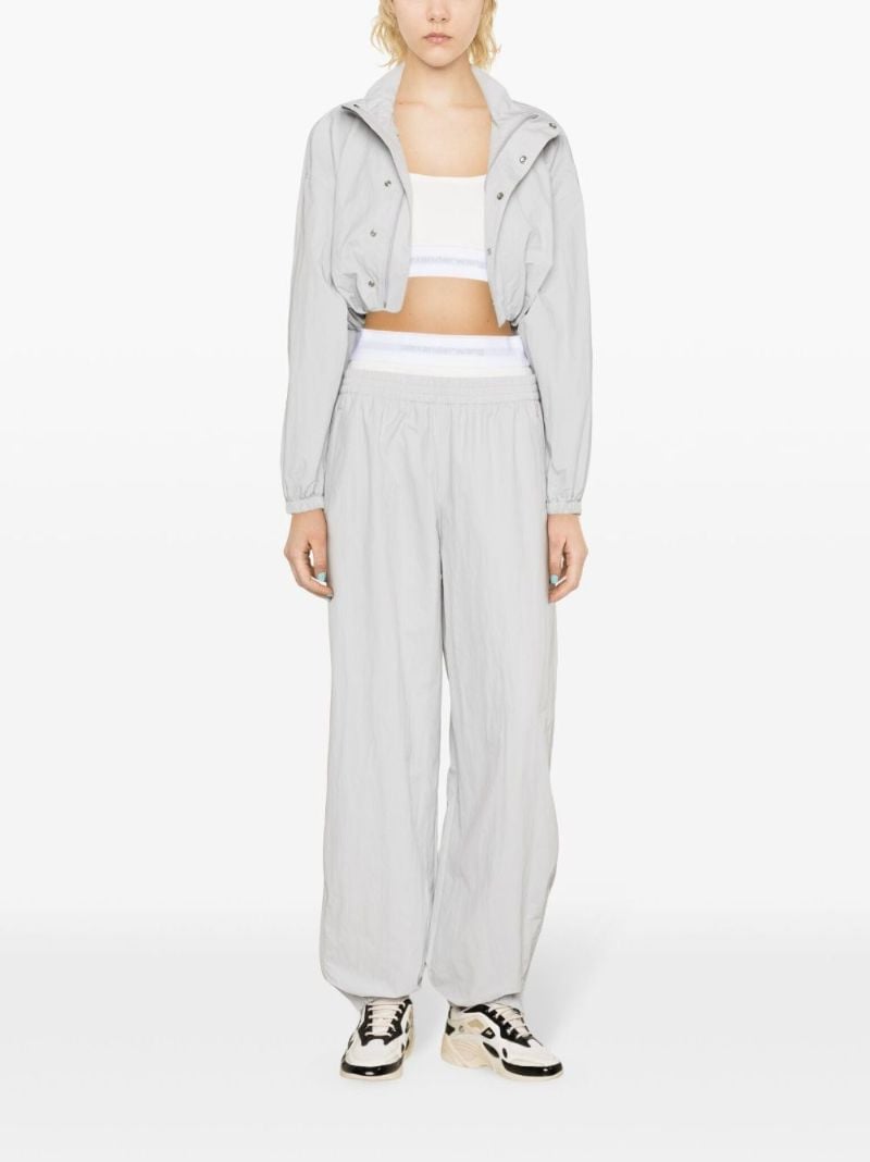 Grey Removable-top Cropped Jacket