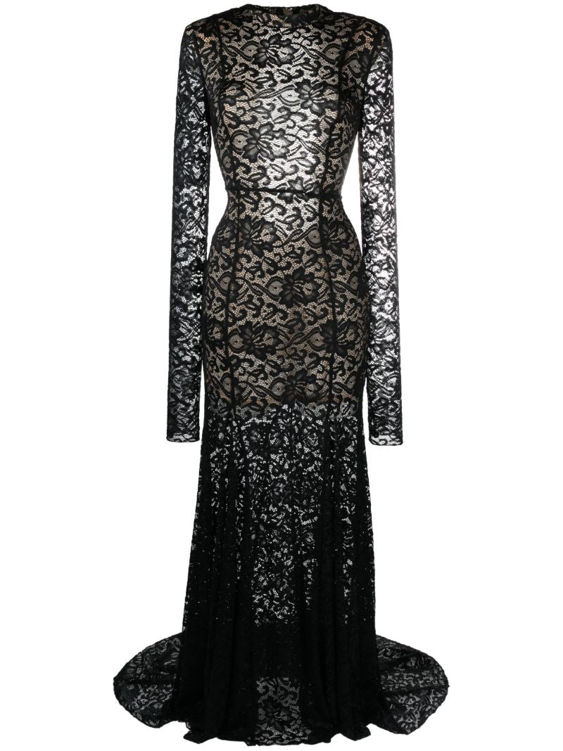 Black Lace Maxi Dress