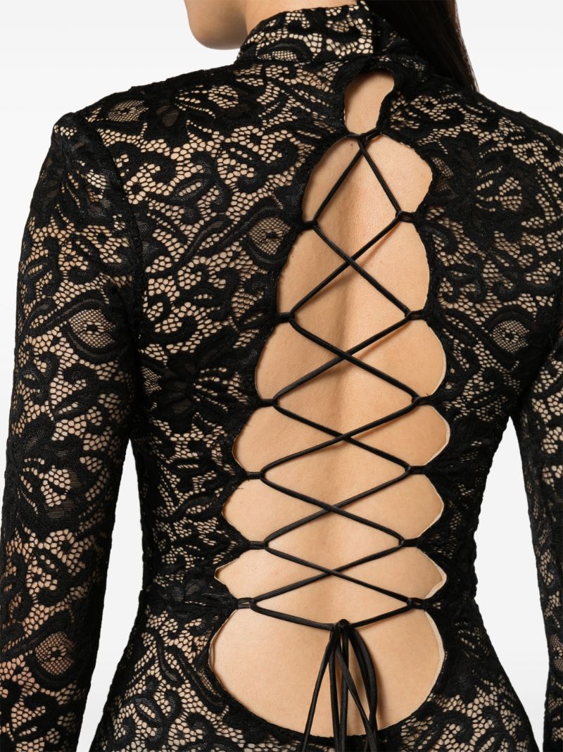 Black Lace Maxi Dress