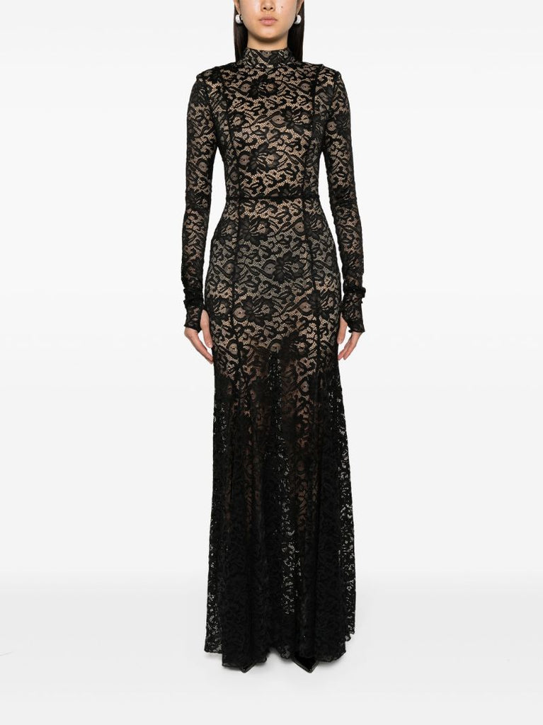 Black Lace Maxi Dress