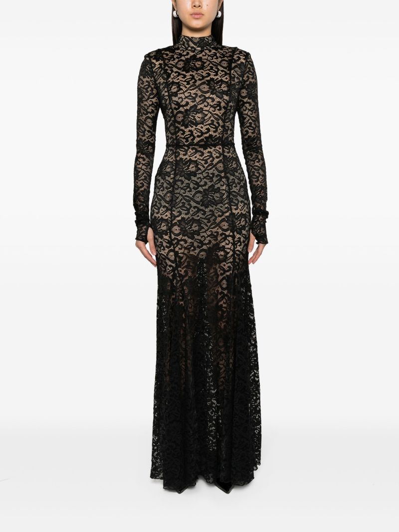 Black Lace Maxi Dress