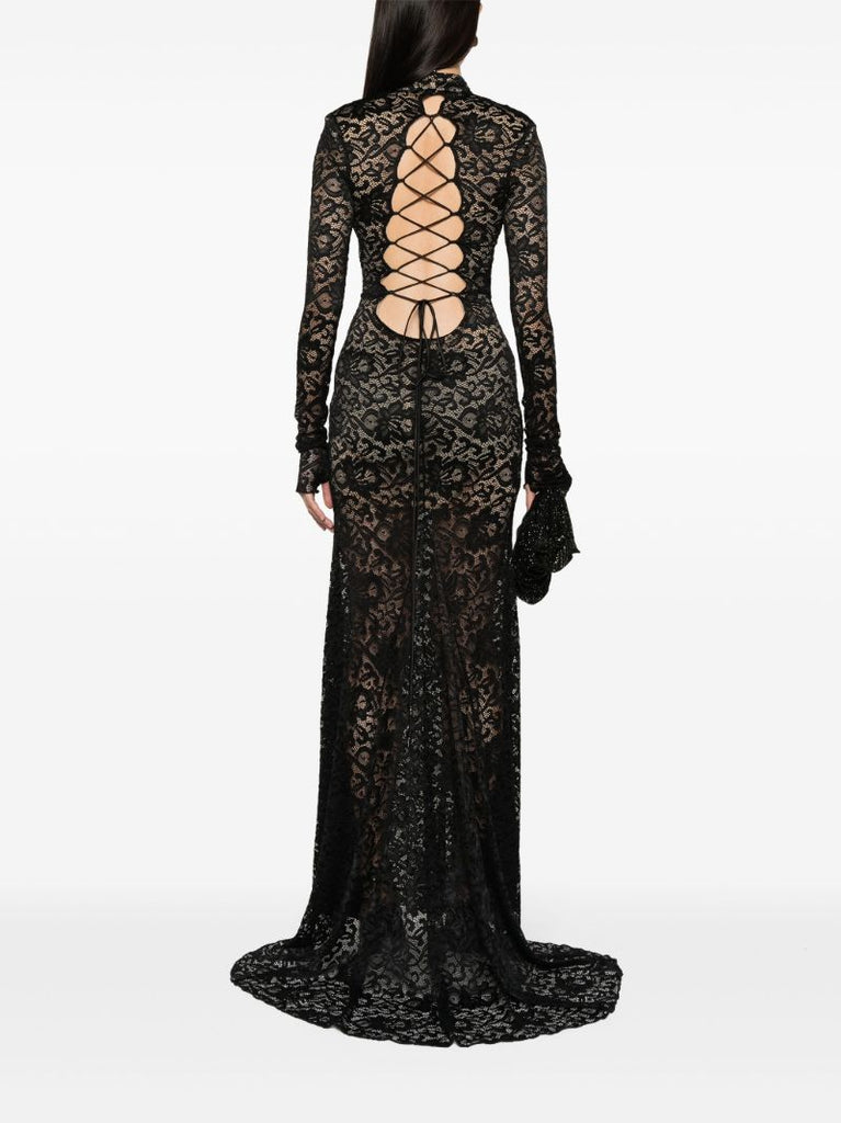 Black Lace Maxi Dress