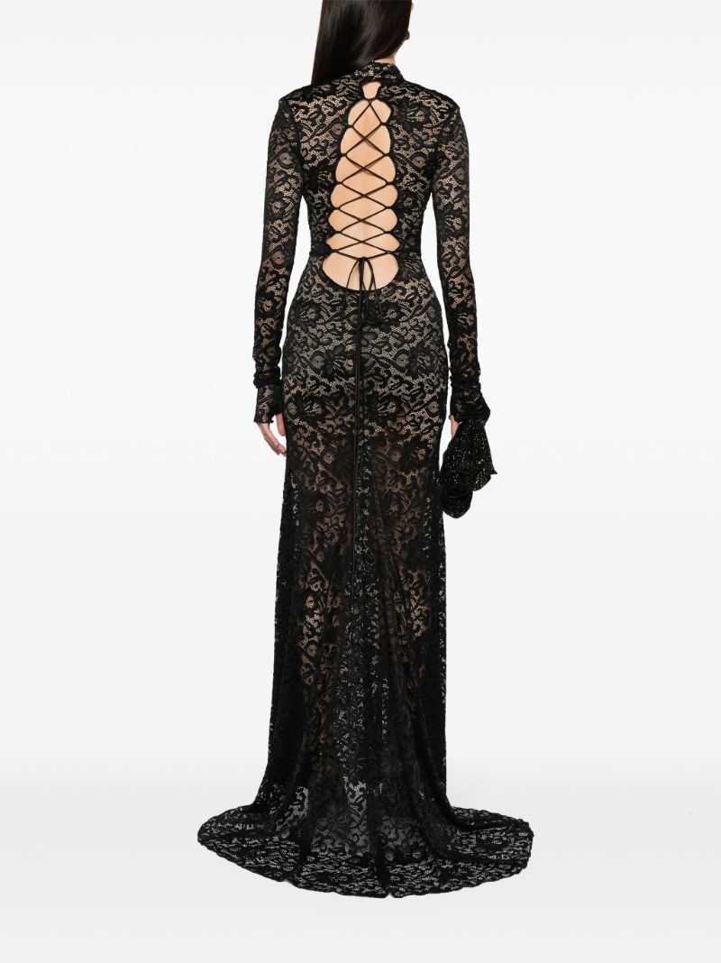 Black Lace Maxi Dress
