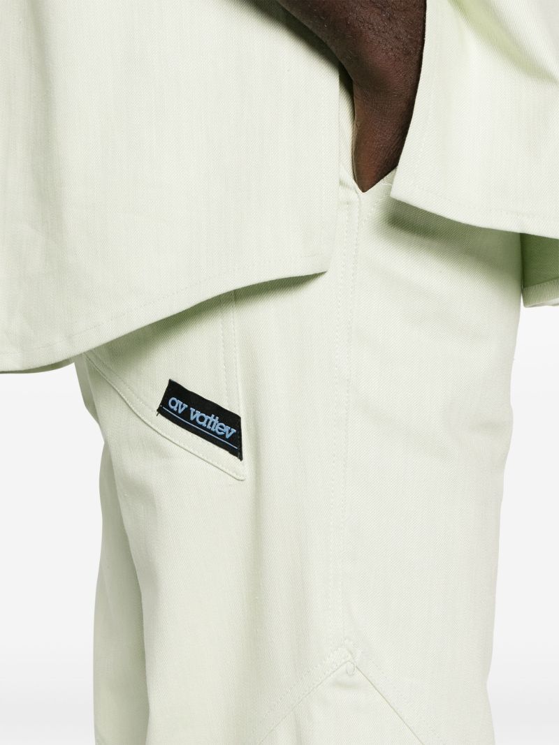 Green Jukebox Mid-rise Straight-leg Trousers
