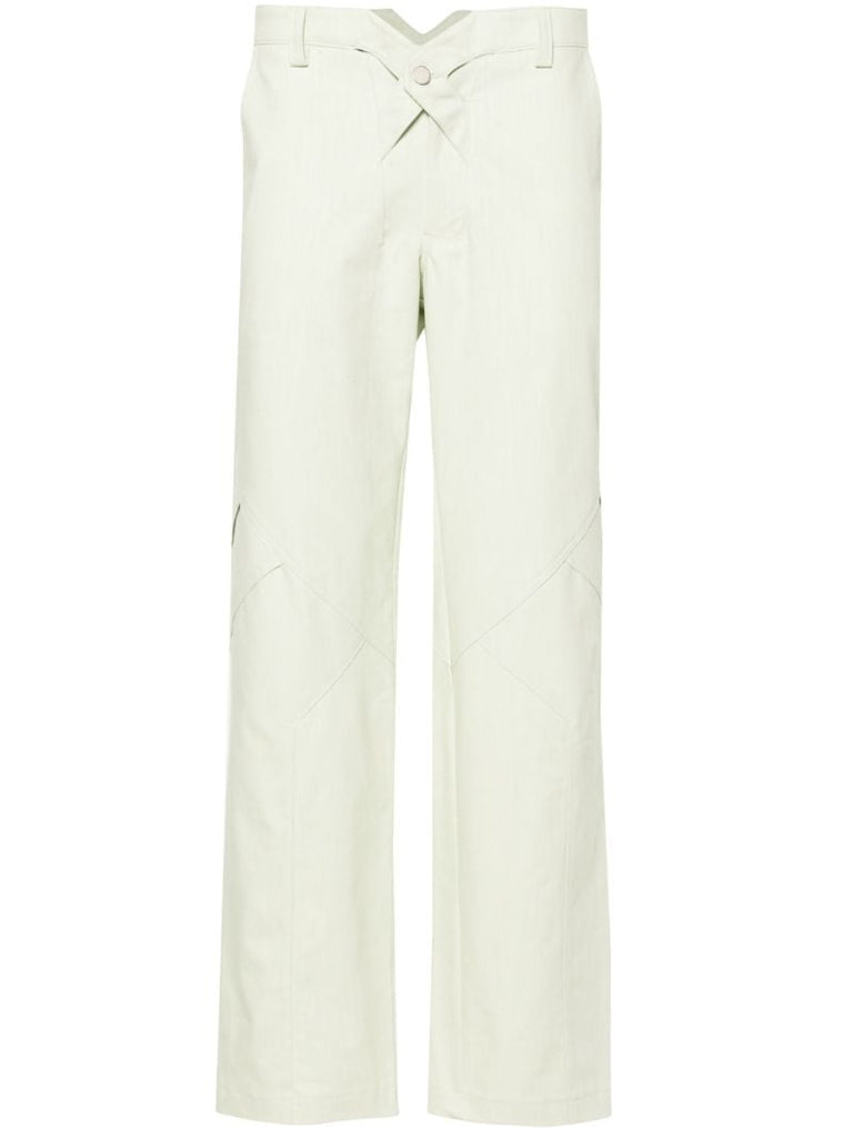 Green Jukebox Mid-rise Straight-leg Trousers