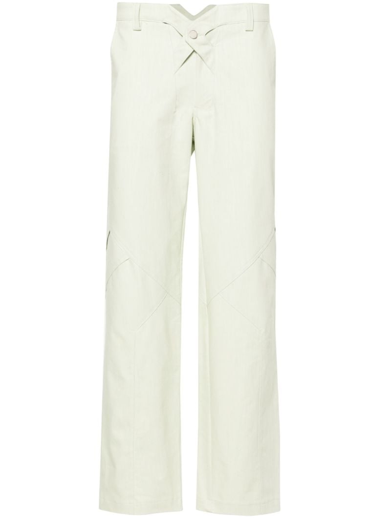 Green Jukebox Mid-rise Straight-leg Trousers