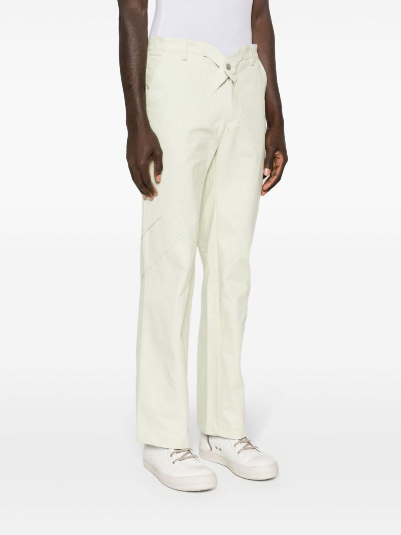 Green Jukebox Mid-rise Straight-leg Trousers