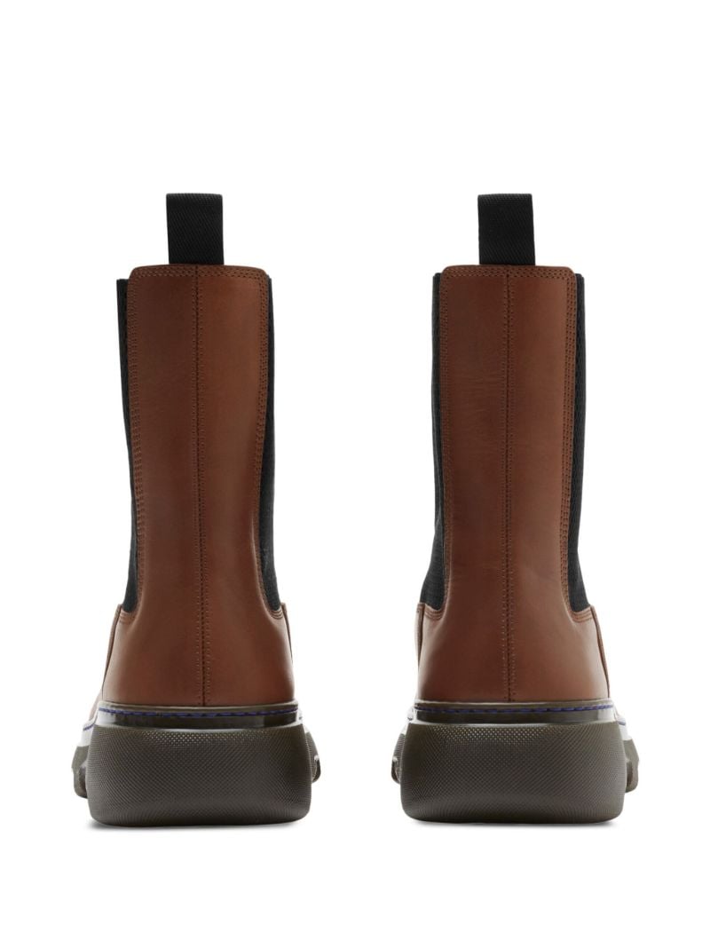 Brown Creeper Leather Chelsea Boots