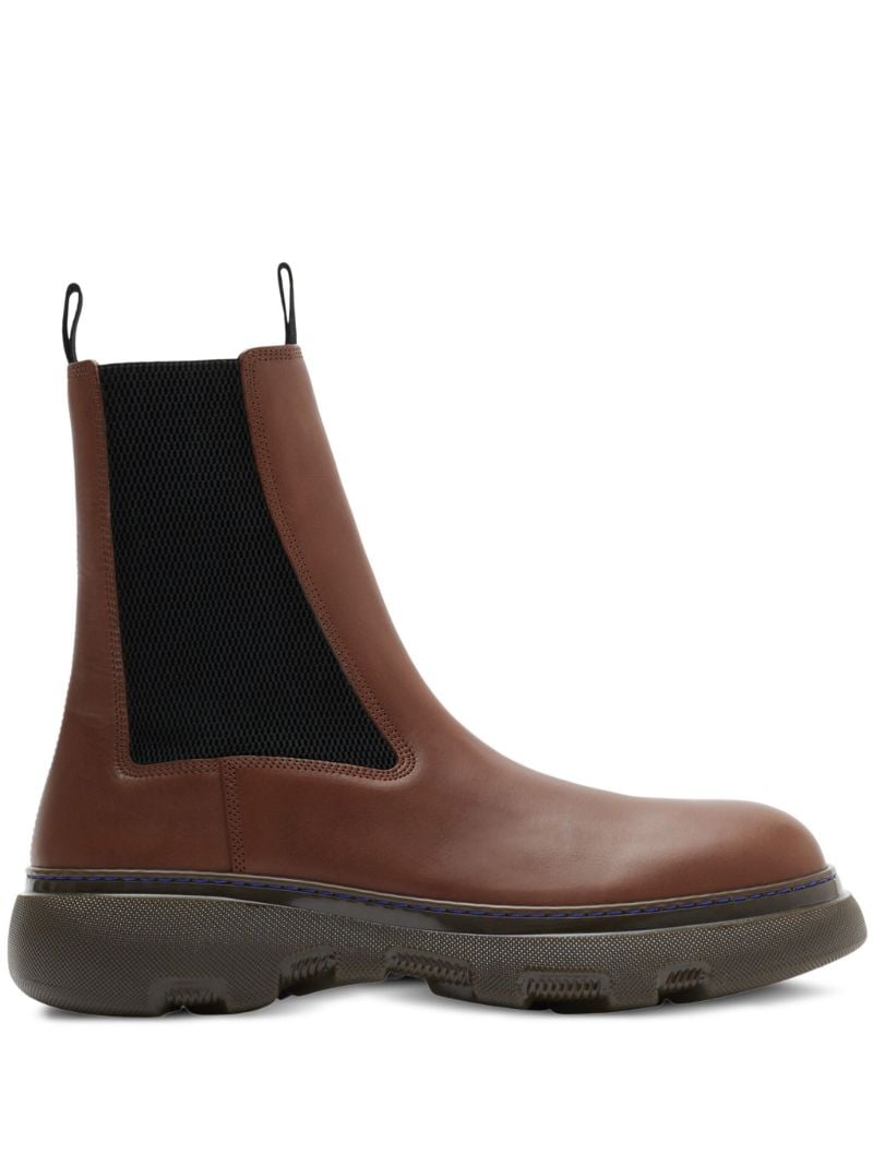 Brown Creeper Leather Chelsea Boots