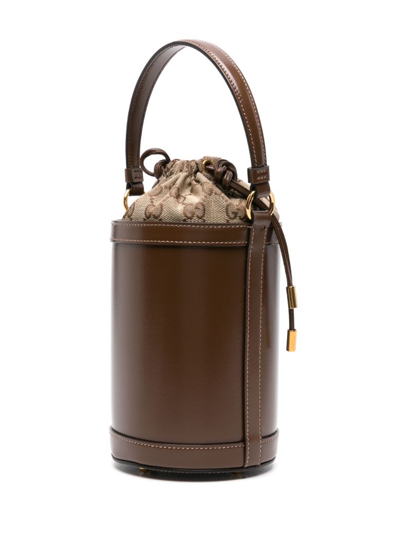 Brown Mini Ophidia Bucket Bag