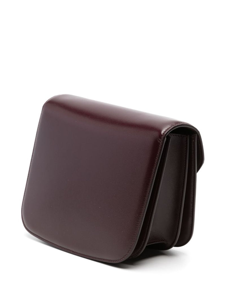 Red Medium Fiamma Leather Crossbody Bag