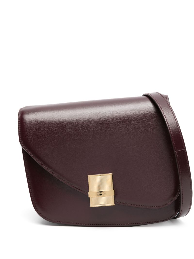 Red Medium Fiamma Leather Crossbody Bag