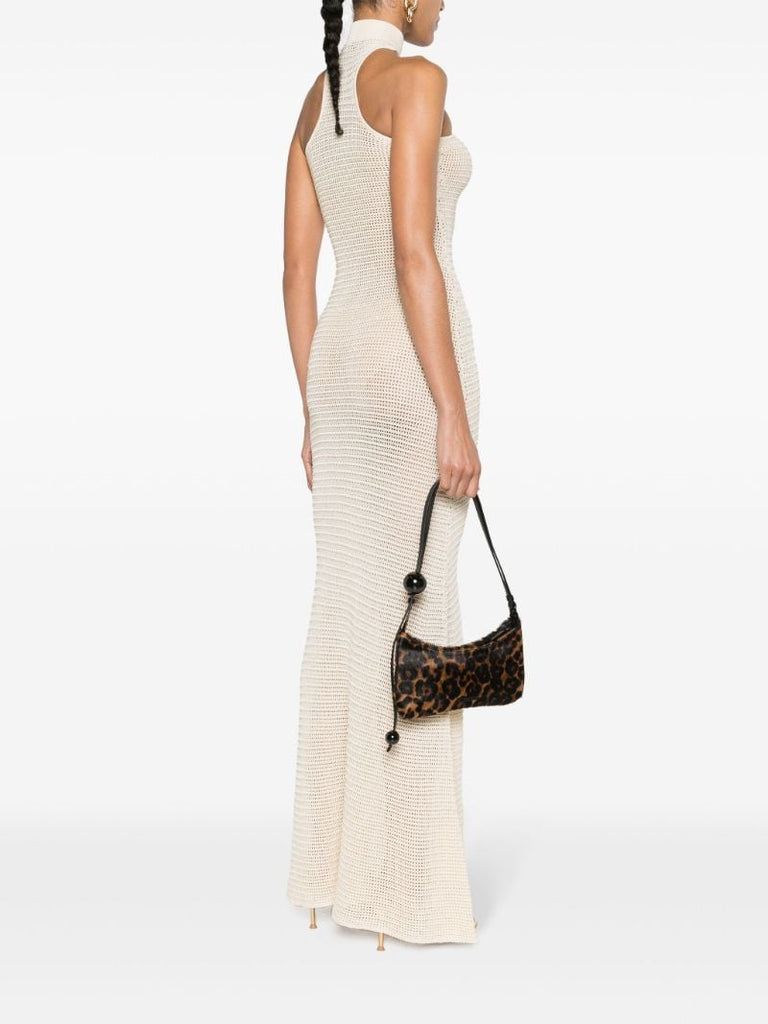 Brown Le Bisou Perle Leopard-print Shoulder Bag