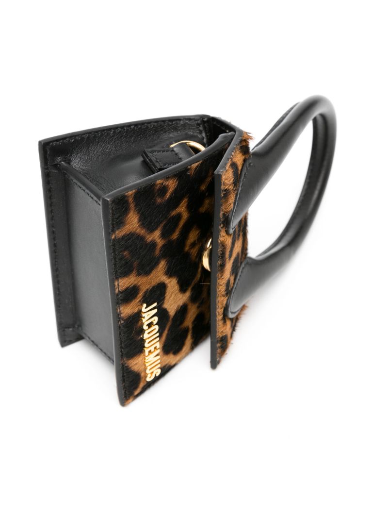 Black Le Chiquito Cheetah-print Mini Bag