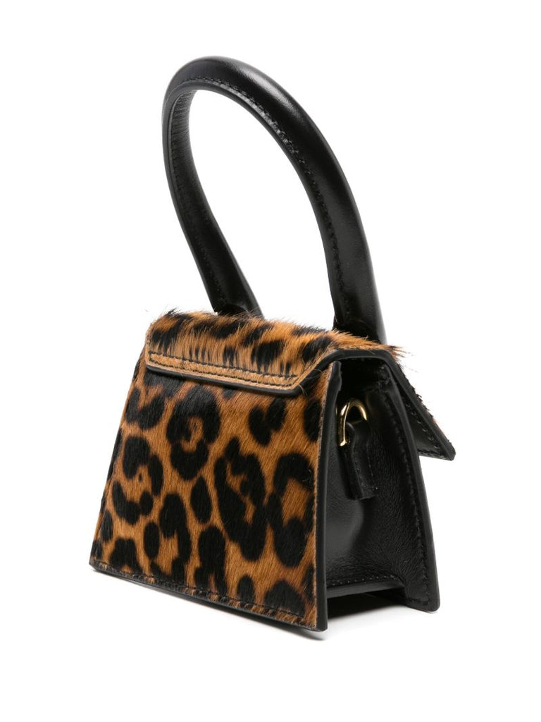 Black Le Chiquito Cheetah-print Mini Bag
