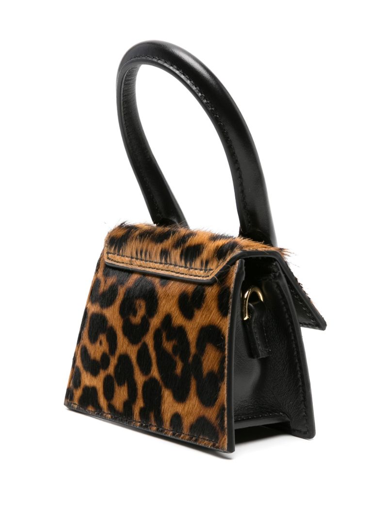 Black Le Chiquito Cheetah-print Mini Bag