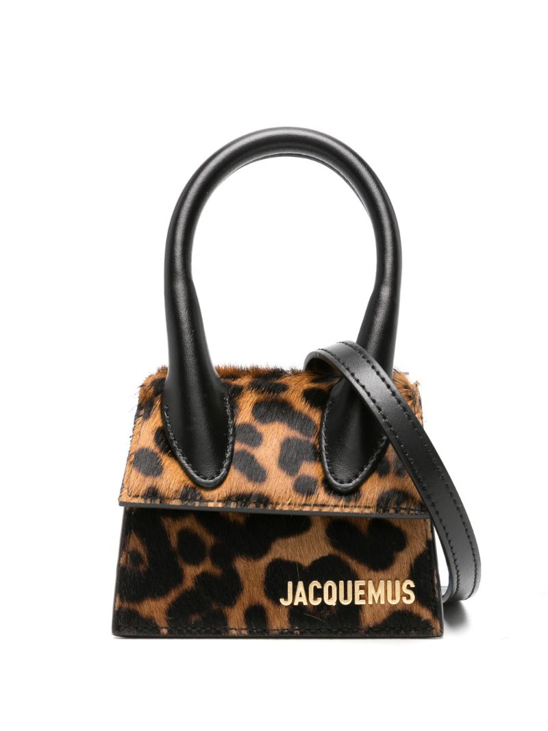 Black Le Chiquito Cheetah-print Mini Bag