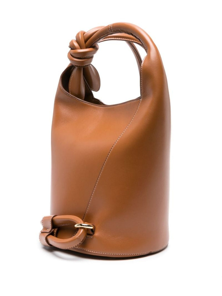 Brown Le Petit Tourni Leather Bucket Bag.