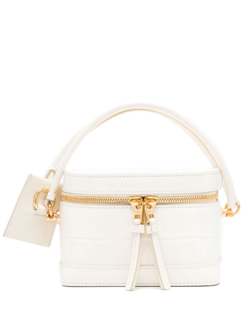 White Le Vanito Leather Shoulder Bag
