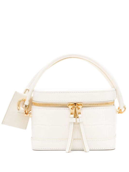 White Le Vanito Leather Shoulder Bag