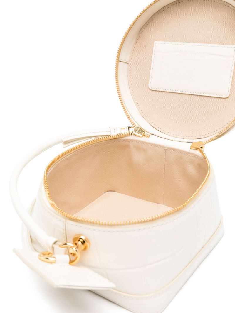 White Le Vanito Leather Shoulder Bag