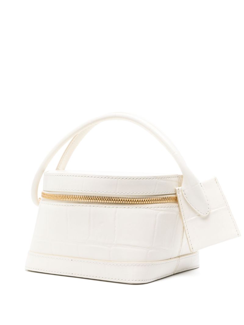 White Le Vanito Leather Shoulder Bag