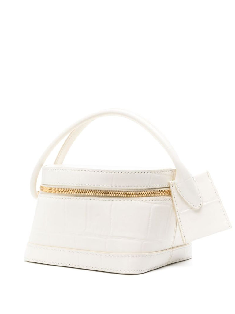 White Le Vanito Leather Shoulder Bag