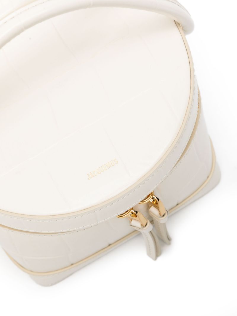 White Le Vanito Leather Shoulder Bag