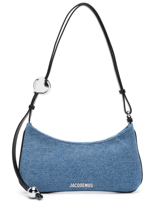 Blue Le Bisou Perle Denim Shoulder Bag