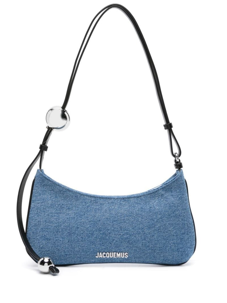 Blue Le Bisou Perle Denim Shoulder Bag