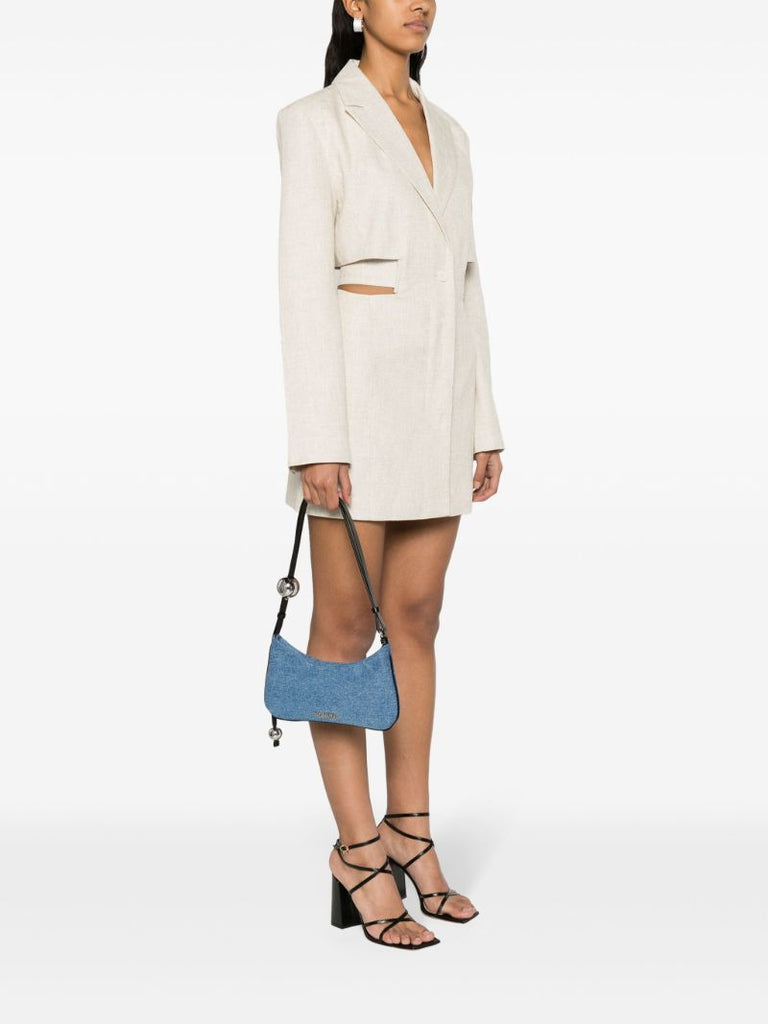 Blue Le Bisou Perle Denim Shoulder Bag
