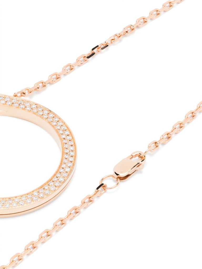 18k Rose Gold Antifer Diamond Necklace