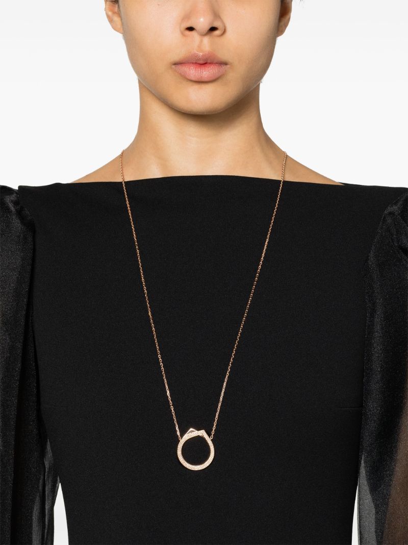 18k Rose Gold Antifer Diamond Necklace