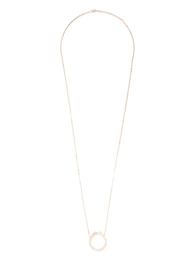 18k Rose Gold Antifer Diamond Necklace