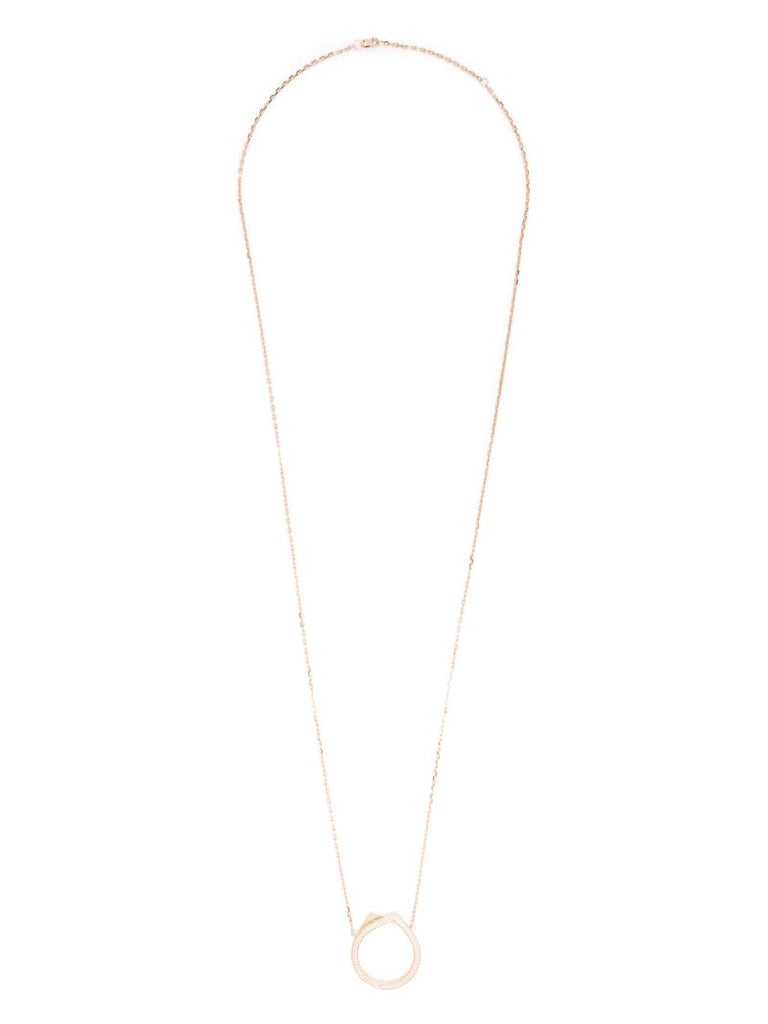 18k Rose Gold Antifer Diamond Necklace