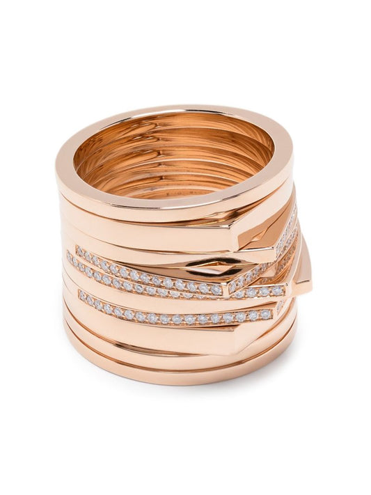 18k Rose Gold Antifer Diamond Ring