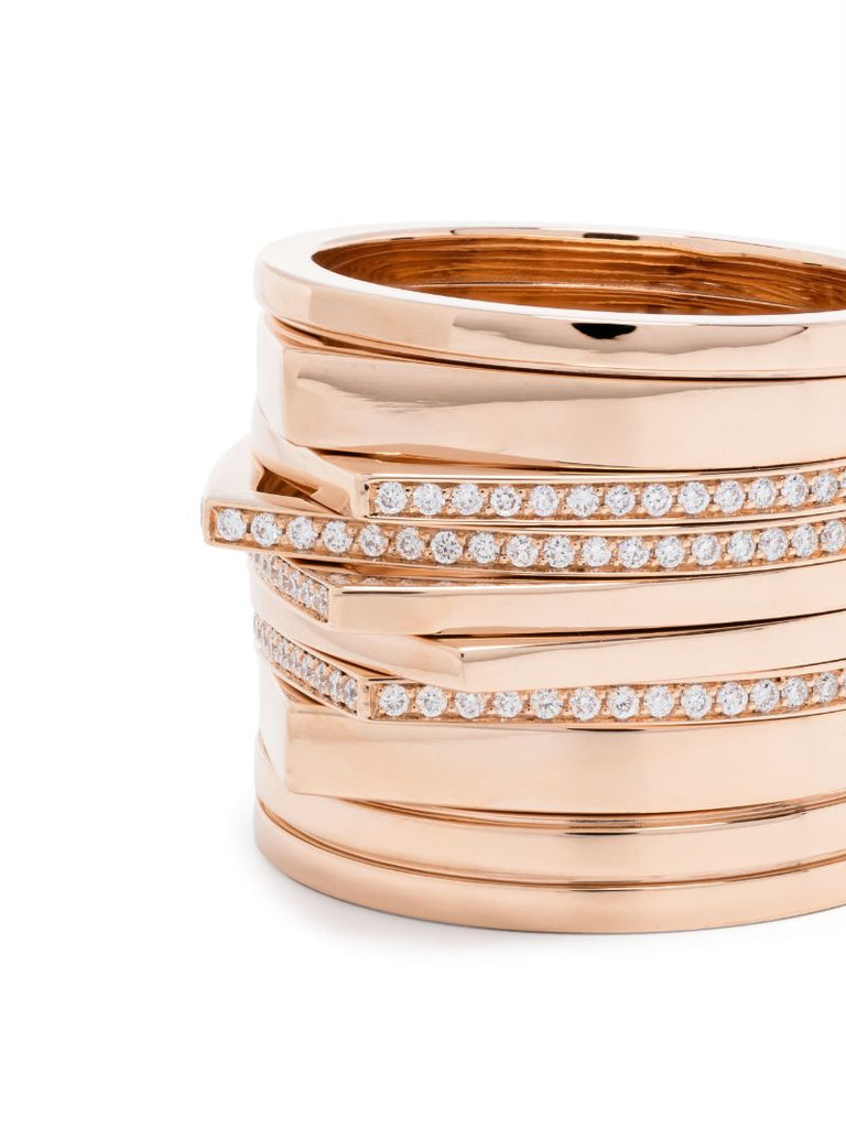18k Rose Gold Antifer Diamond Ring