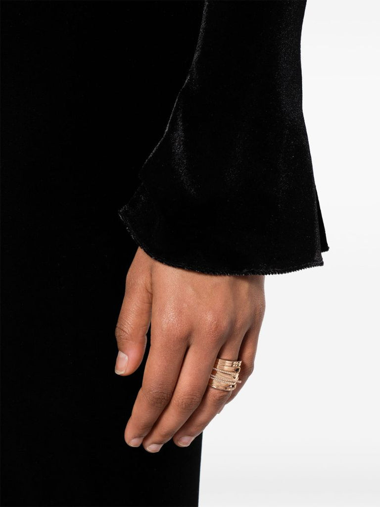 18k Rose Gold Antifer Diamond Ring