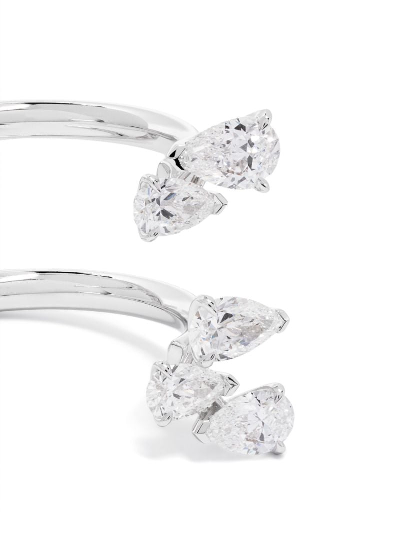 18k White Gold Serti Sur Vide Diamond Ring