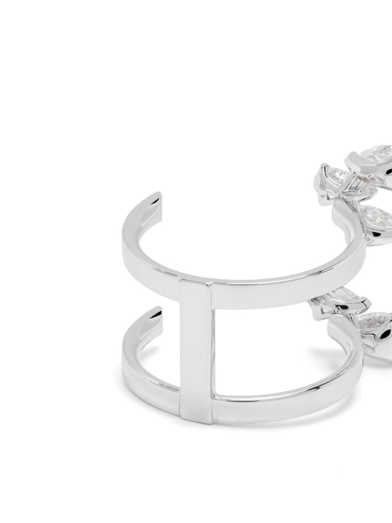 18k White Gold Serti Sur Vide Diamond Ring