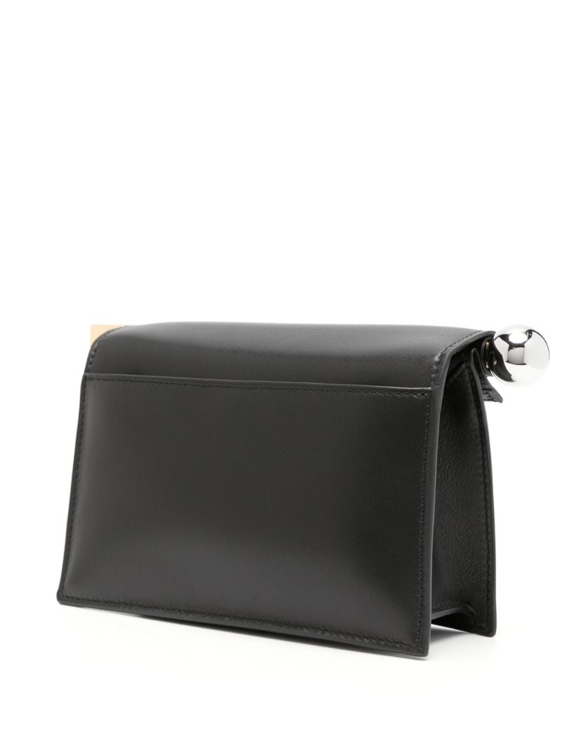 Black La Petite Pochette Rond CarrÃ_x0083_Â© Leather Clutch Bag