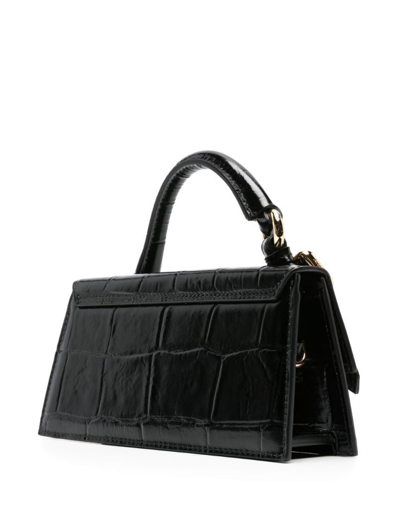 Black Le Chiquito Long Leather Top Handle Bag