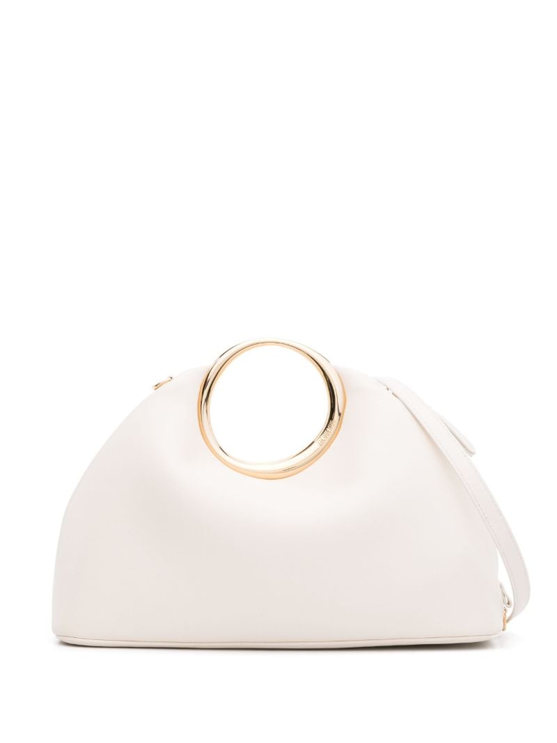 White Le Calino Leather Tote Bag