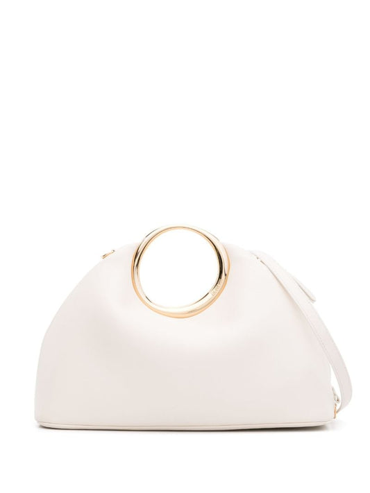 White Le Calino Leather Tote Bag