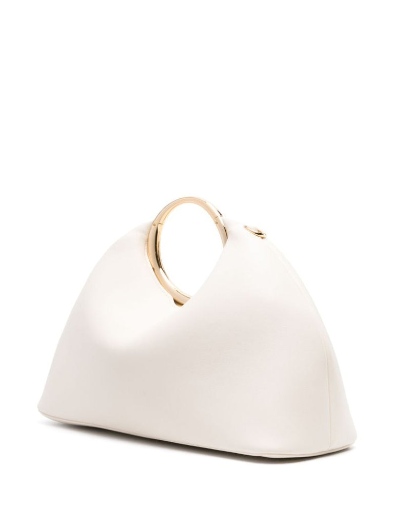 White Le Calino Leather Tote Bag