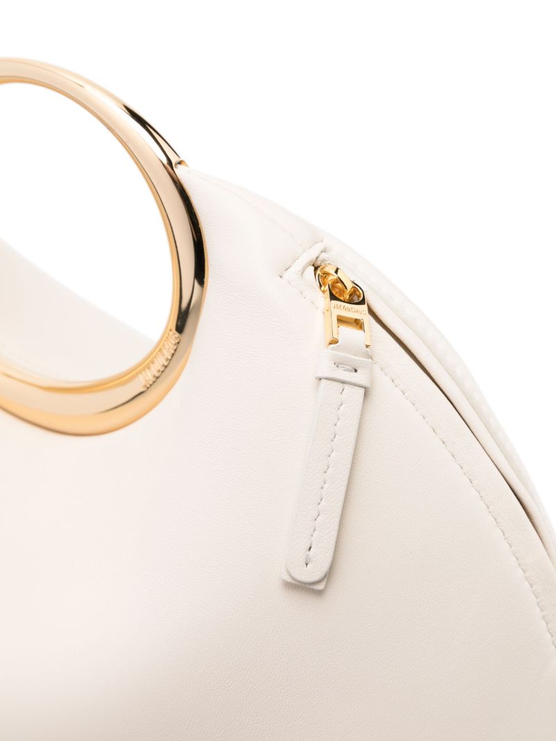 White Le Calino Leather Tote Bag